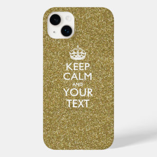 Personalized KEEP CALM AND Your Text Case-Mate iPhone 14 Plus Case