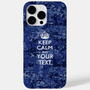 Personalized KEEP CALM AND Your Text Case-Mate iPhone 14 Pro Max Case