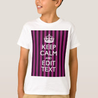 Personalized KEEP CALM and Your Text on Pink