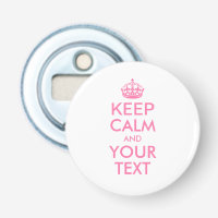 Personalized KEEP CALM and YOUR TEXT - pink