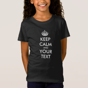 Personalized KEEP CALM and YOUR TEXT T-Shirt