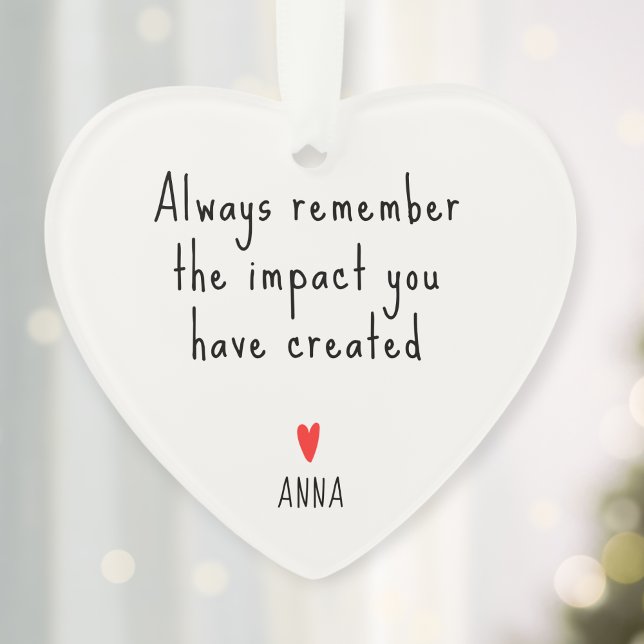 Personalized Keepsake for Teacher - Appreciation  Ornament (Creator Uploaded)