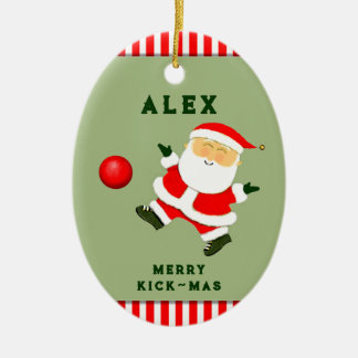 Personalized Kickball Collectible Ceramic Tree Decoration