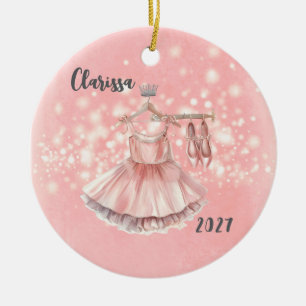 Personalized Kids Ballerina Christmas Ornament