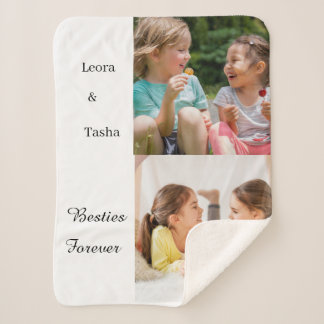 Personalized Kids Best Friends Photo Blanket