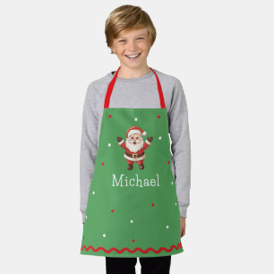 Personalized Kids Festive Christmas Baking Apron