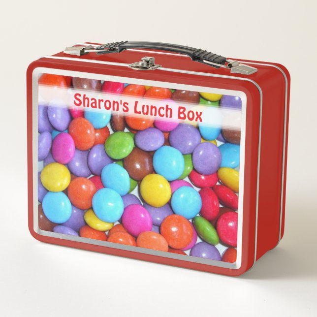 Personalized Kids' Pick and Mix Candy Metal Lunch Box (Front)