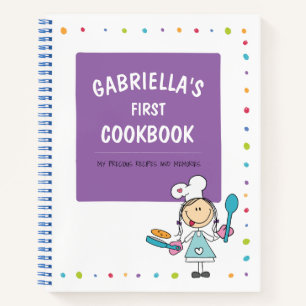 Personalized kids recipe book