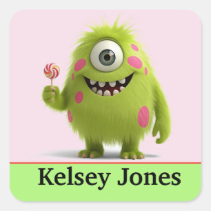 Personalized kids stickers colorful