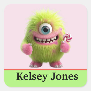 Personalized kids stickers colorful