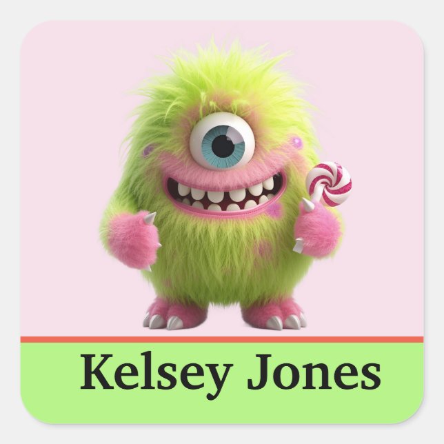 Personalized kids stickers colorful (Front)