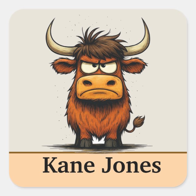 Personalized kids stickers colorful (Front)