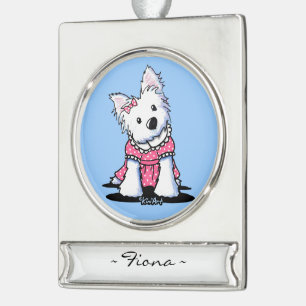 Personalized KiniArt Westie Ornament