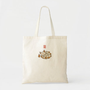 Personalized Kitsune Tote Bag   Japanese Nine Tail