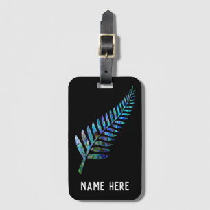 PERSONALIZED KIWI FERN PAUA LUGGAGE TAG