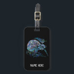 PERSONALIZED KIWI NEW ZEALAND PAUA LUGGAGE TAG<br><div class="desc">Classic New Zealand kiwi - in the vibrant colors of the Paua shell.</div>