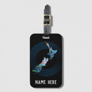 PERSONALIZED KIWI PAUA LUGGAGE TAG