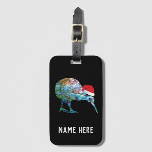 PERSONALIZED KIWI XMAS PAUA LUGGAGE TAG