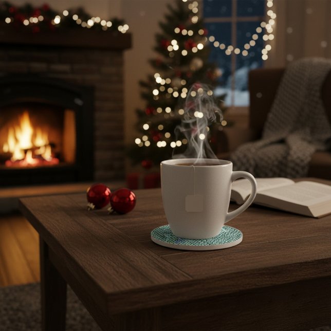 Personalized Knit Pattern Sandstone Coaster (Creator Uploaded)