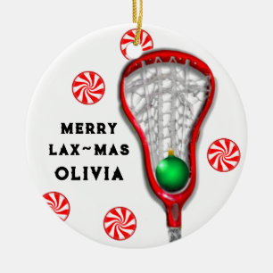 personalized lacrosse collectible ceramic tree decoration
