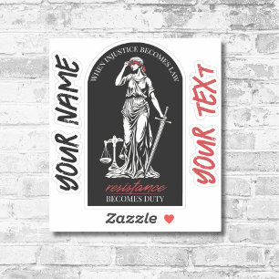 Personalized Lady Justice