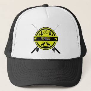 Personalized Lake Fishing Gift Trucker Hat