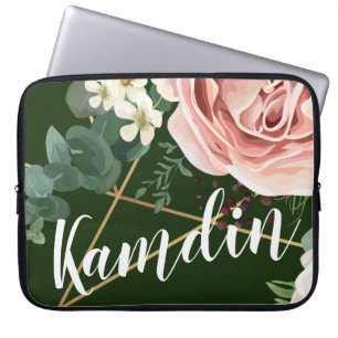 Personalized Laptop Case Geometric Garden Hunter