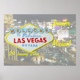 Personalized Las Vegas Special Event Poster