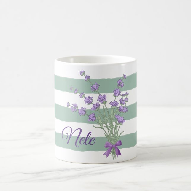 personalized lavender  coffee mug (Center)