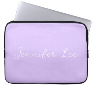 Personalized Lavender Laptop Sleeve