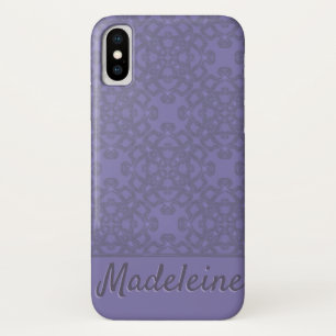 Personalized lavender pattern iPhone x case