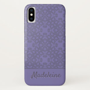 Personalized lavender pattern iPhone x case