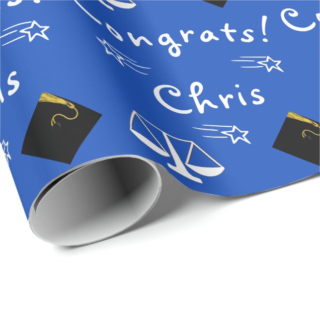 personalized law school grad gift wrapping paper (Roll Corner)
