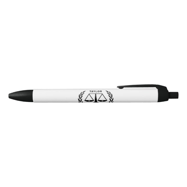 personalized lawyer black ink pen (Top)