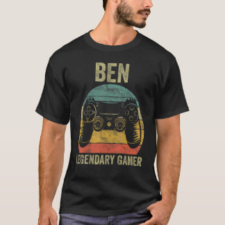 Personalized Legendary Gamer Shirt Ben Name Video
