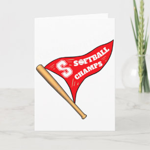Personalized Legendary Ladies Softball Champ T Shi Card