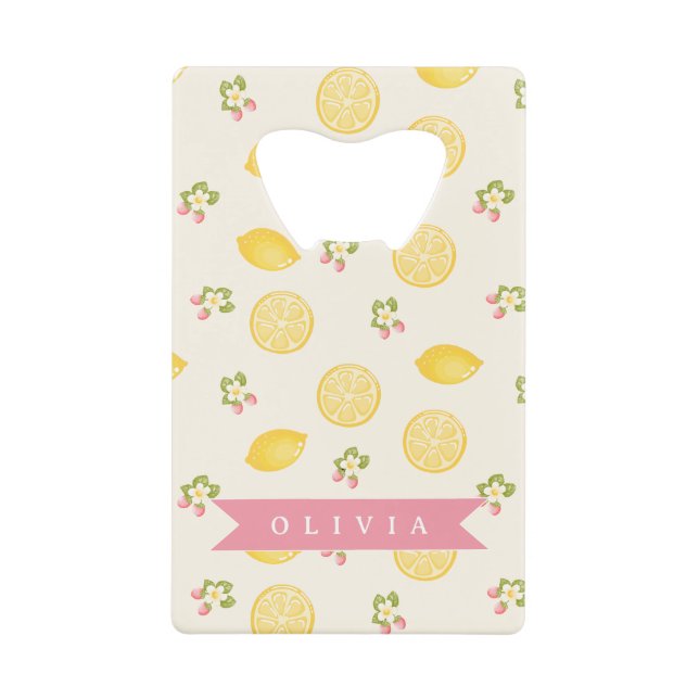 Personalized Lemon Floral Summer Custom Name (Front)