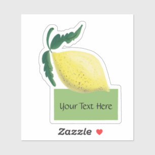 Personalized Lemon Fruit Sticker Vinyl Cut