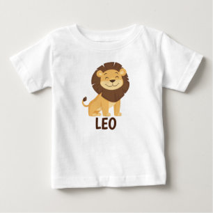 Personalized Leo Zodiac Sign Baby T-Shirt