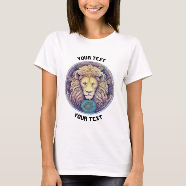 PERSONALIZED LEO ZODIAC SIGN  T-Shirt (Front)