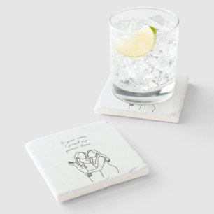 Personalized Lesbian Couple Matching Stone Coaster