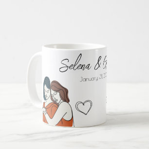 Personalized Lesbian Matching Coffee Mug