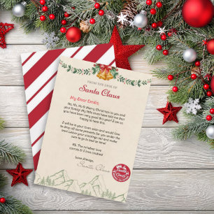 Personalized Letter from Santa Claus template