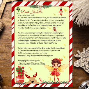 Personalized Letter from Santa's Fairy Helper Invitation