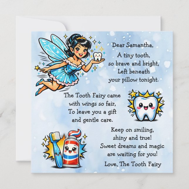 Personalized Letter from the Tooth Fairy (Front)