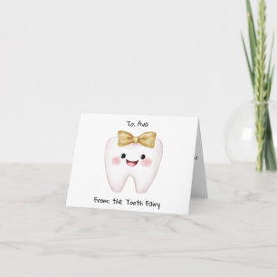 Personalized Letter from Tooth Fairy  Card