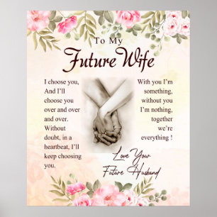 Personalized Letter To My Future Wife, Poster