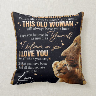 Personalized Letter To My Granddaughter Cushion