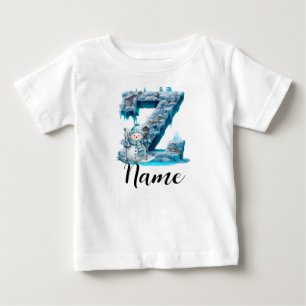 Personalized letter Z initial Baby T-Shirt