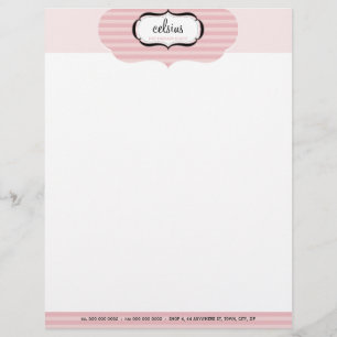 PERSONALIZED LETTERHEAD :: chic boutique 2
